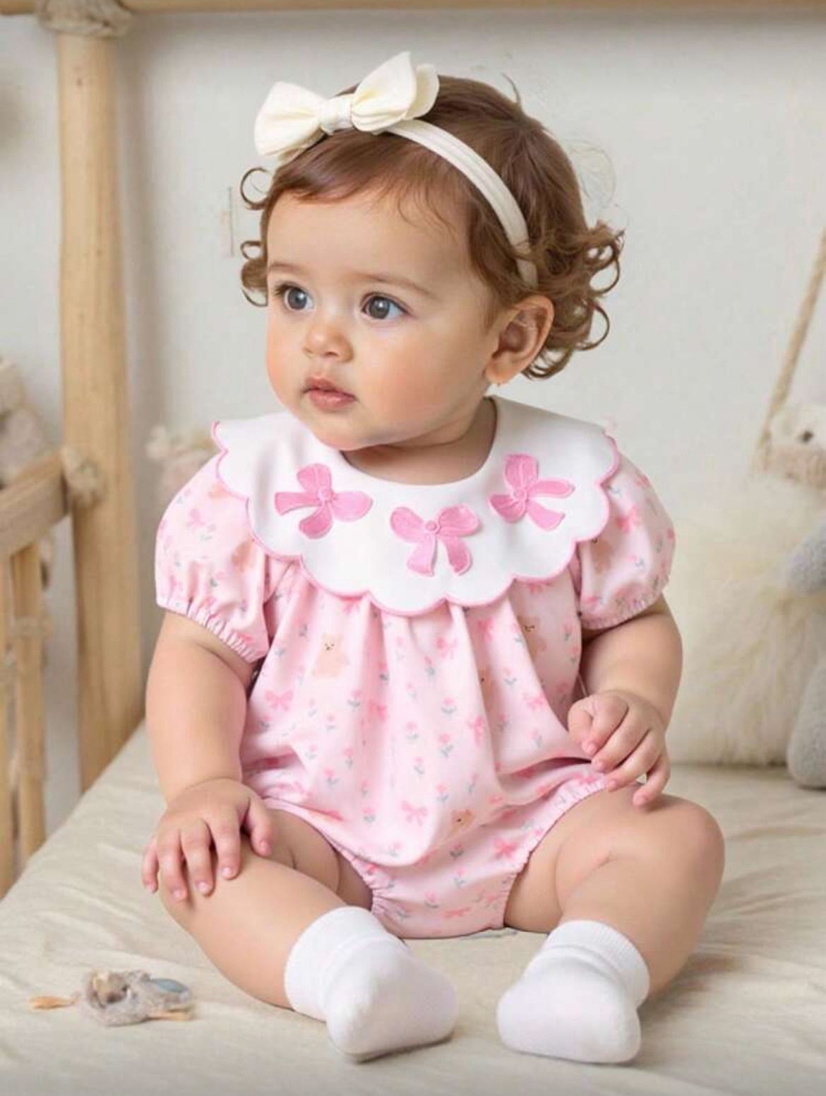 Body verano manga corta rosado tallas 3-9 meses