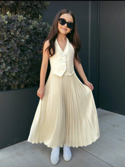 Conjunto 2 piezas falda plisada
