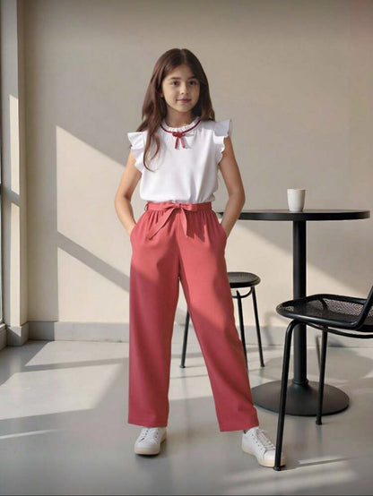 Conjunto de 2 piezas blusa manga corta
