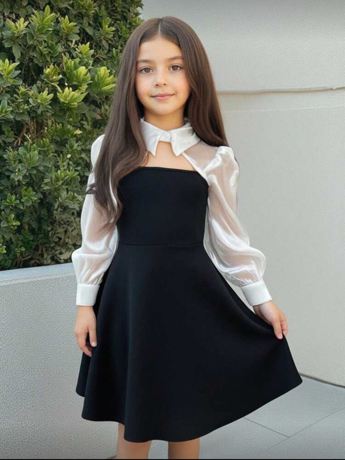 Vestido manga larga 2 en 1
