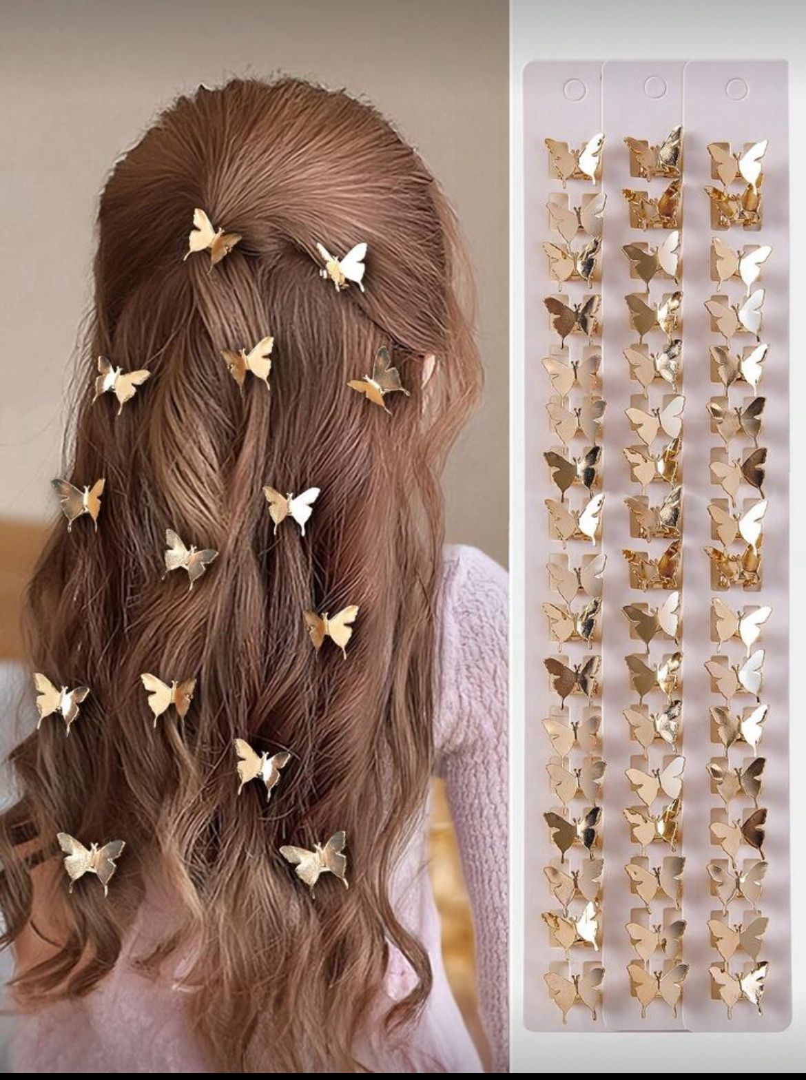 Set pinzas mariposas para niñas